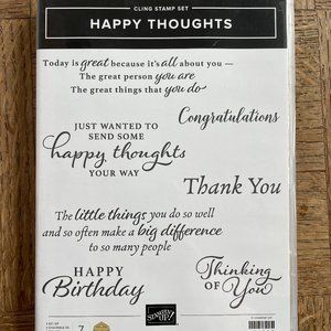 Stampin Up HAPPY THOUGHTS retired stamp set